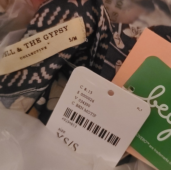 Amethyst Kimono FP x Spell Amethyst Nightfall Kimono Duster S/M robe maxi NWT - Picture 5 of 16